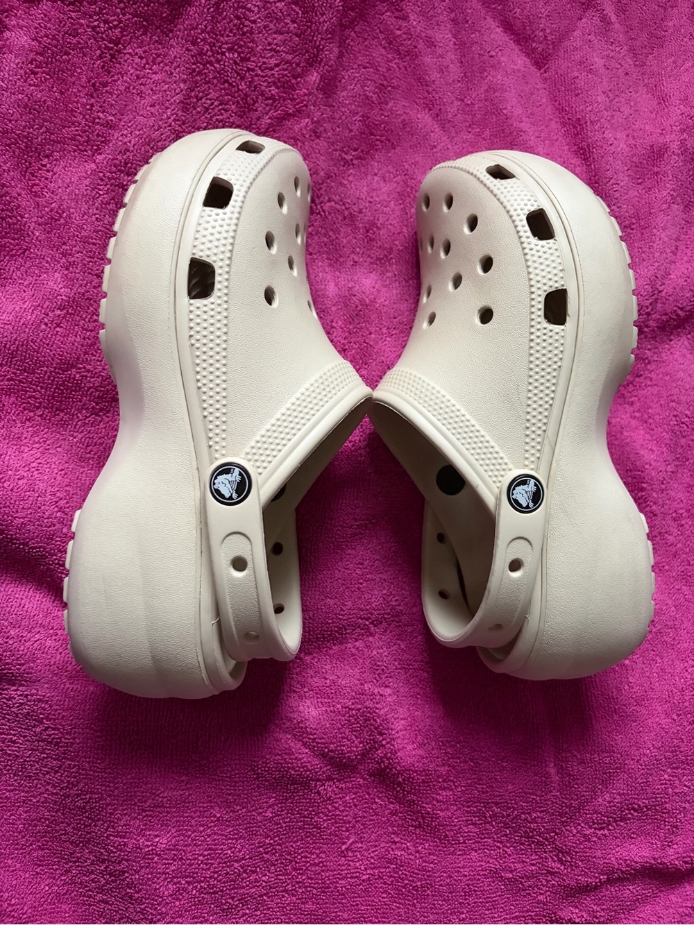 Tan Platform Crocs - Picture 4 of 8